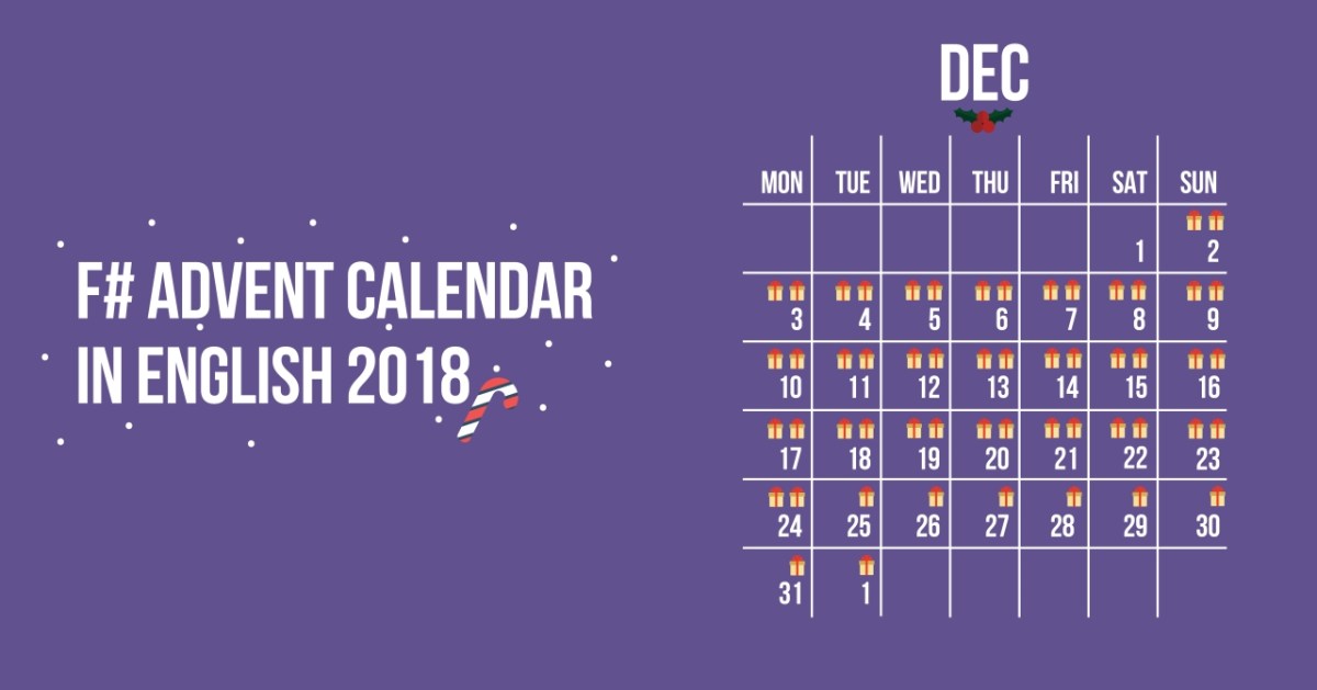 F# Advent Calendar in English&nbsp;2018