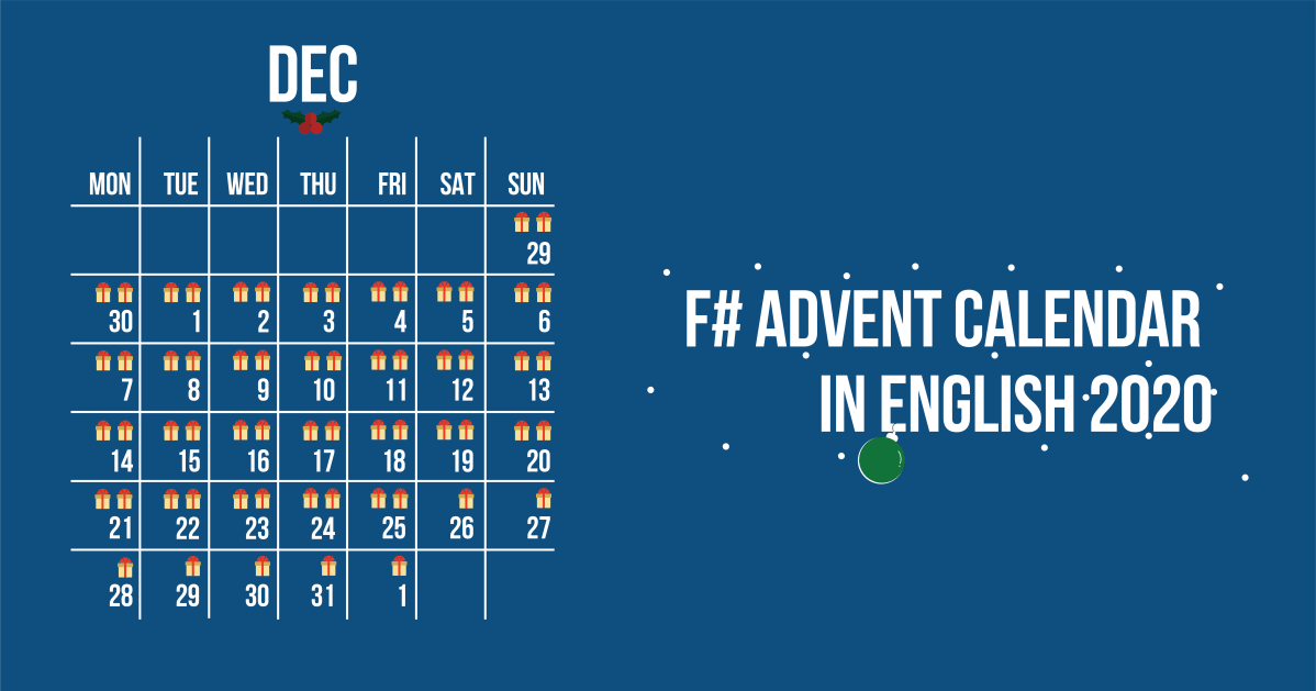 F# Advent Calendar in English&nbsp;2020