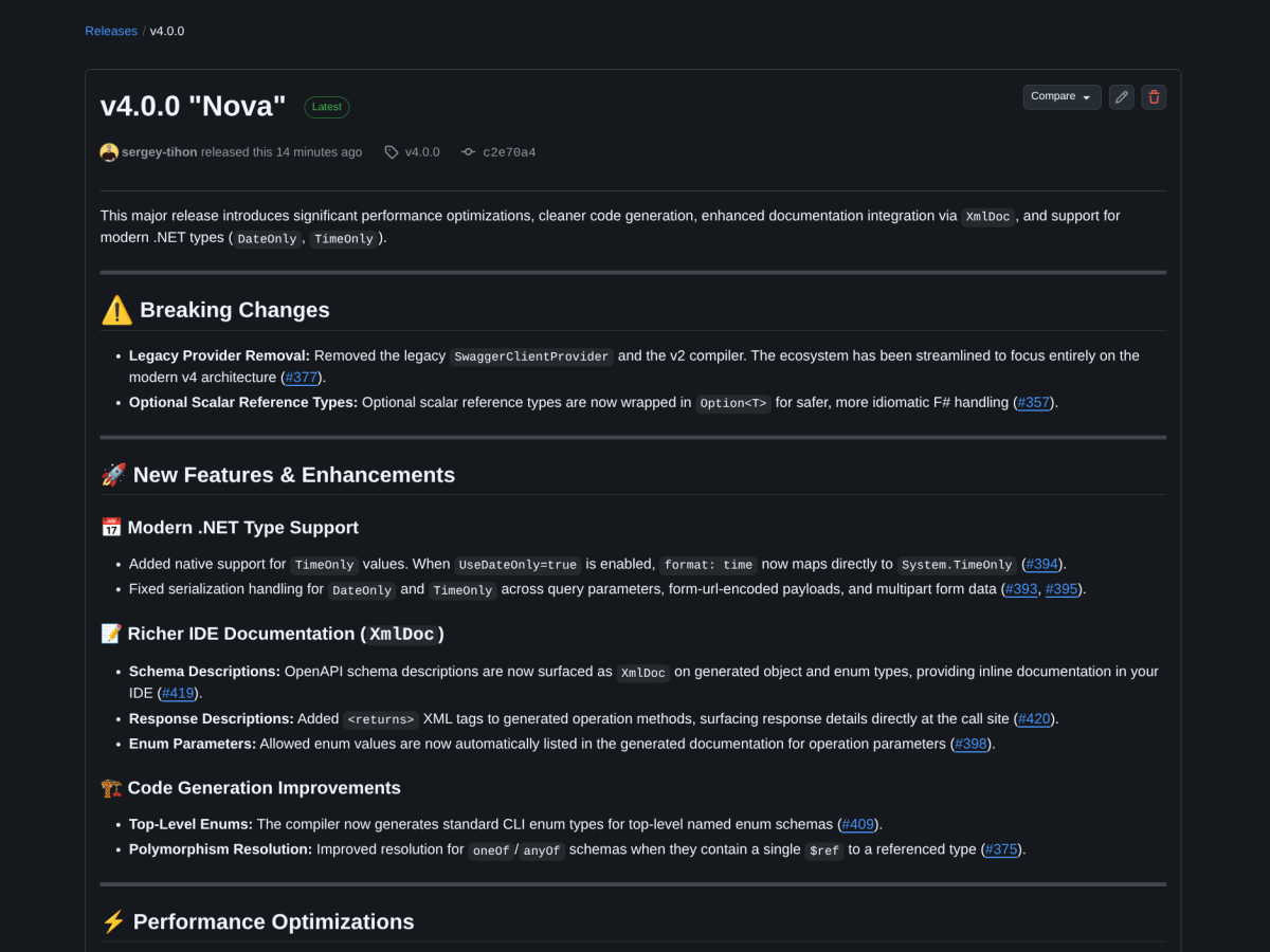 F# Weekly #20, 2026 – .NET 11 Preview 4 and SwaggerProvider&nbsp;4.0