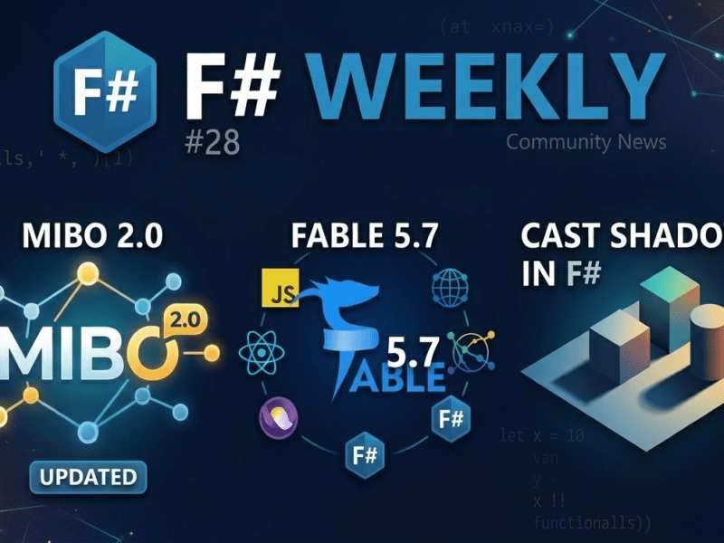 F# Weekly #28 — Mibo 2.0, Fable 5.7, and Cast Shadows in&nbsp;F#