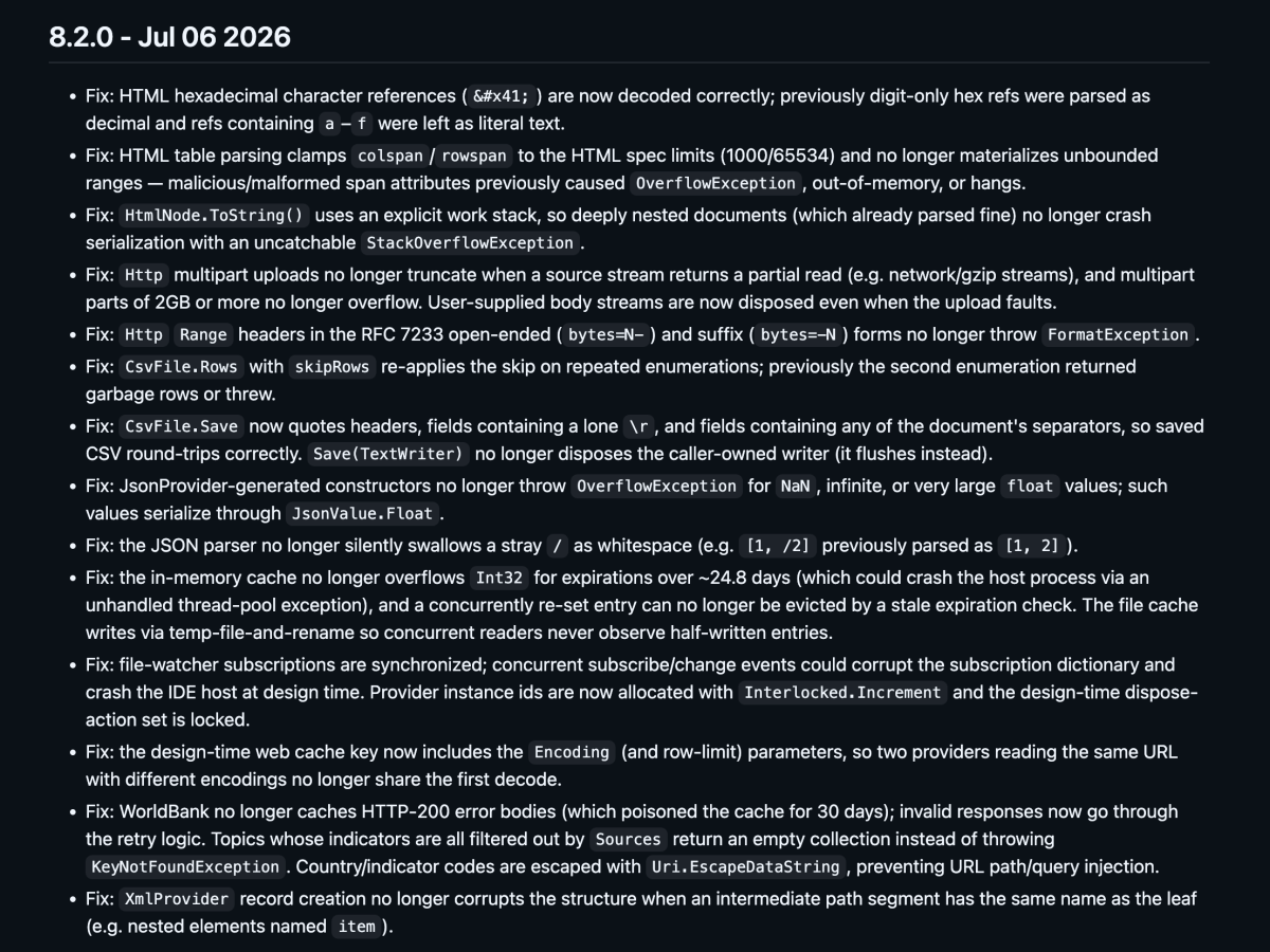 F# Weekly #32,  2026 — FSharp.Data 8.2.0, Mibo 4.0, and F# MCP Ecosystem&nbsp;Grows